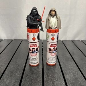 Disney Star Wars Last Jedi Real Sound Talker Candy Dispenser Set Of 2